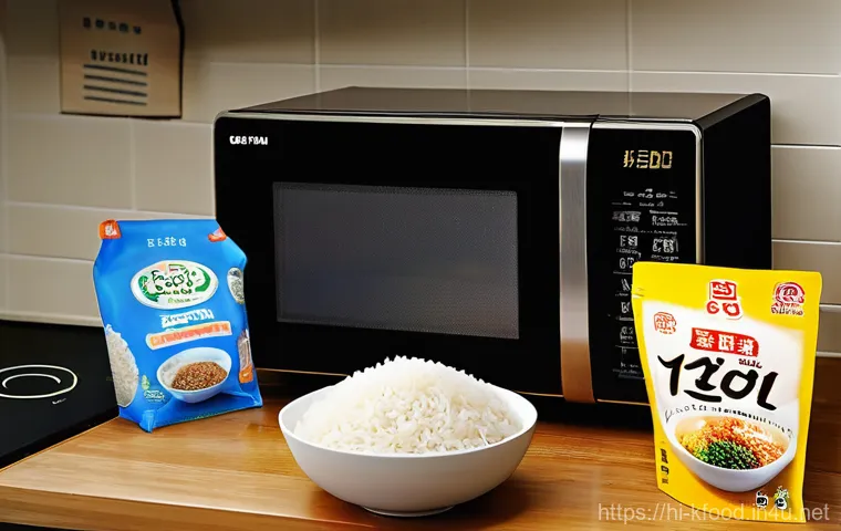 한식 즉석밥 종류와 비교 - **Prompt 1: The Delight of First Instant Rice Experience**
A warmly lit, inviting kitchen scene....