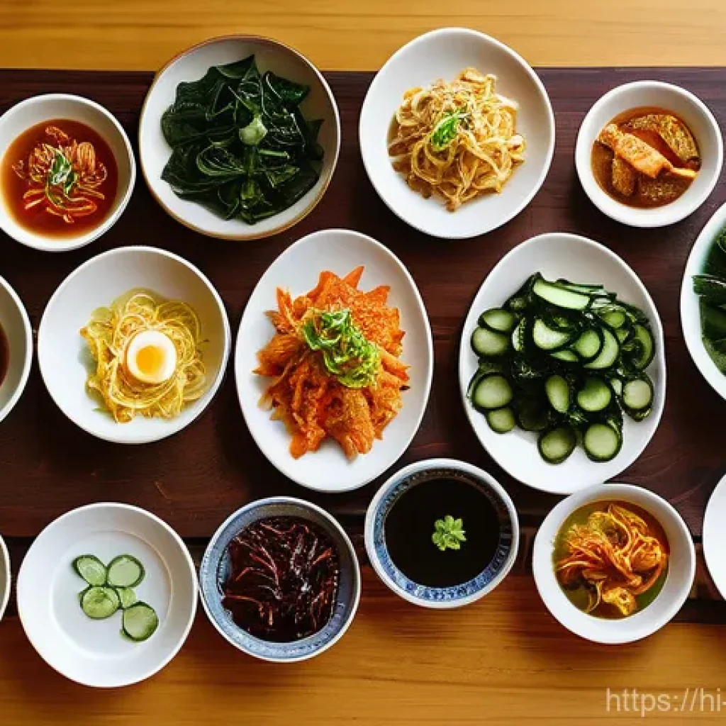 한식 반찬의 세계적 인기 - **Vibrant Korean Banchan Spread: A Feast for the Eyes and Palate**
    "A beautifully arranged sprea...