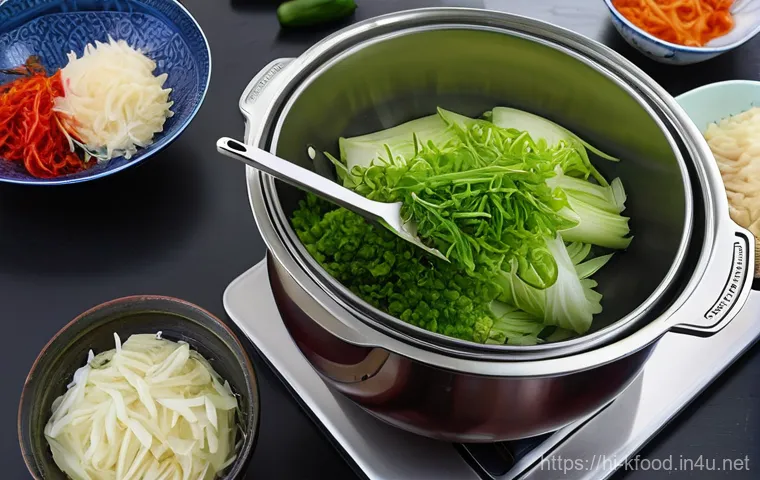 한식 도마 및 조리도구 추천 - **Prompt 1: Dynamic Korean Culinary Preparation**
    A bright and modern Korean kitchen filled with...