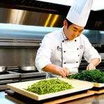 한식 쿠킹 클래스 추천 - **Prompt:** A bustling, modern Korean cooking class filled with a diverse group of adults aged betwe...